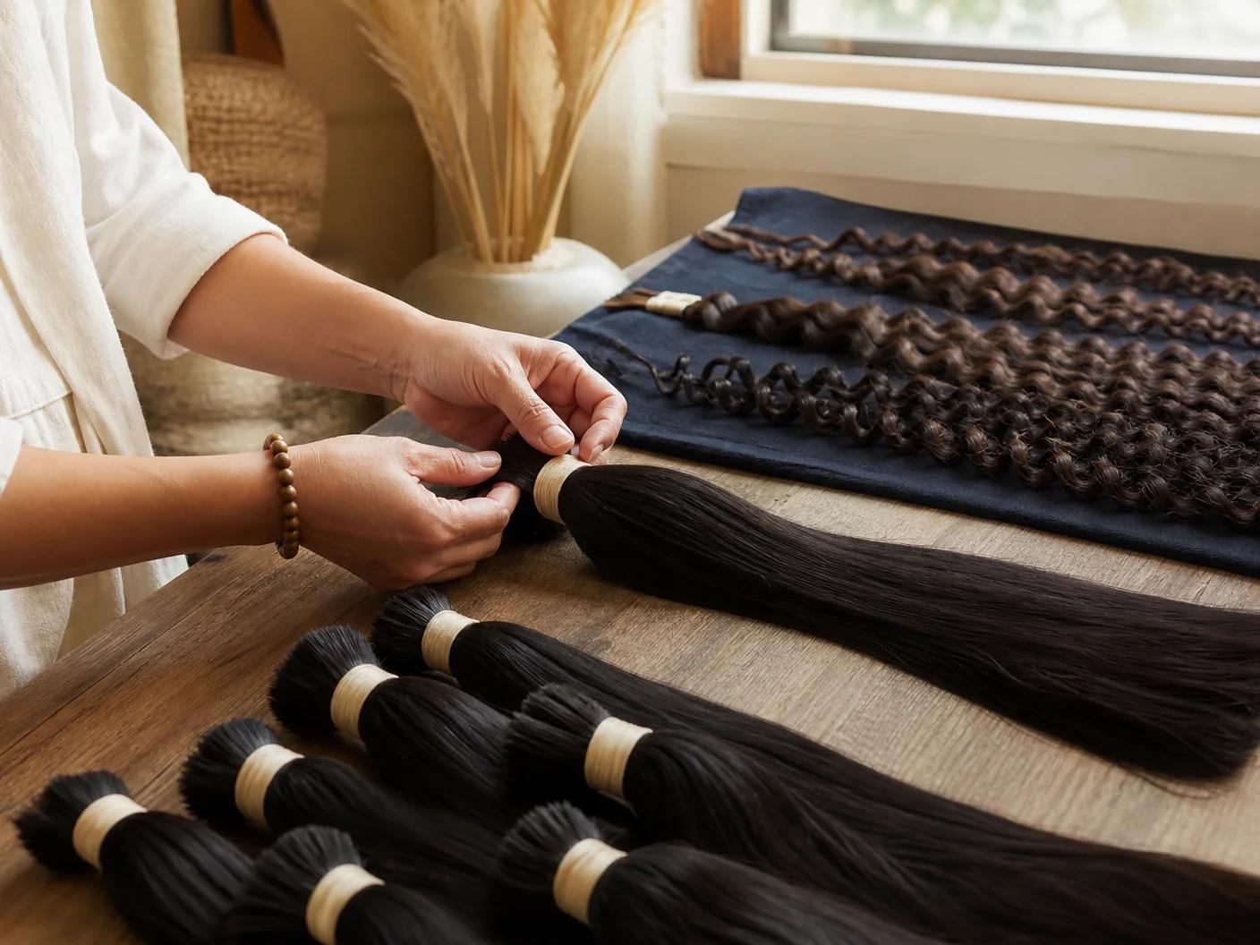 Finished hair prepared for partners