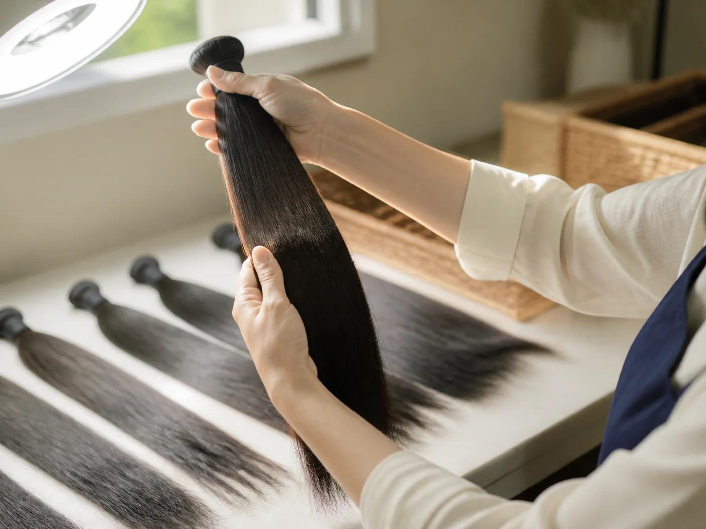 Quality inspection of premium hair